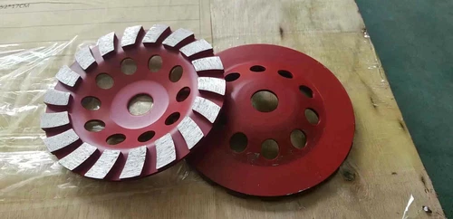 6" Diamond Turbo Cup Wheel – Concrete Stone Grinder Disc – Surface Grinding