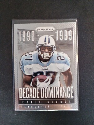 2013 Panini Prizm Football Eddie George Decade Dominance #17 Tennessee Titans