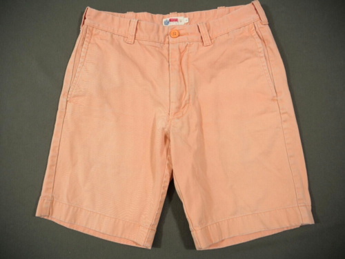 J Crew Shorts Mens 30 Orange Chino Flat Front Cotton Casual - Picture 1 of 8