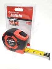 Crescent Lufkin 1" x 33' Orange, Yellow Clad A5 Blade Power Return Tape Measure