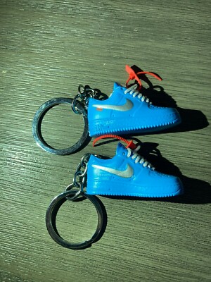 Mini Sneaker Keychain 3D Nike Air Force Low Off-White MCA