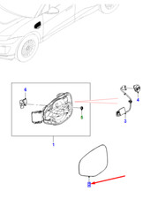 JAGUAR I-PACE X590 Presa di ricarica destra Flap T4K11758 NUOVO ORIGINALE