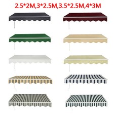 Image of 2M,2.5M,3M,3.5,4M Retractable Manual Outdoor Garden Awning Canopy Sun Shade