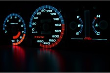 92-95 Honda Civic Design Glow Gauges Dials Plasma Dials Kit Tacho Eg Eh Ej1 Ej2