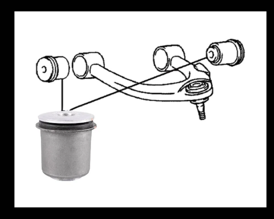 4 BUJE DE BRAZO DE CONTROL SUPERIOR DELANTERO PARA TOYOTA LAND CRUISER LEXUS LX470 1998-2007 Foto 2 de 2