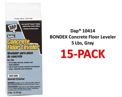 Dap   10414 BONDEX Concrete Floor Leveler ,5 Lbs, Gray, 15-PACK