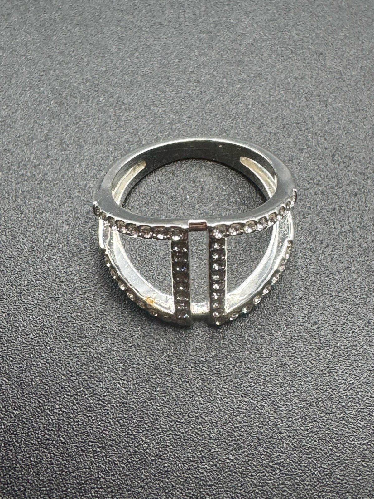 Open Bar Statement Ring Sz 7 - image 3