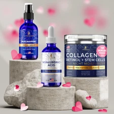 LOVE YOUR SKIN Hydration & Recovery Bundle Hyaluronic Acid B3 Collagen Cream