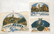 Pieniądze awaryjne: Klütz Meklemburgia 3 sztuki (618)
