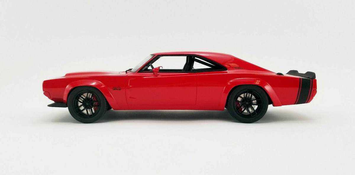 GT-SPIRIT USA 1/18 SCALE - 1968 DODGE SUPER CHARGER CONCEPT RED