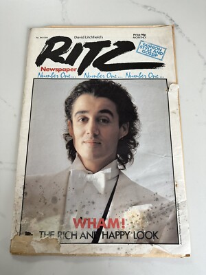 David Lichfield's RITZ newspaper No. 94 - 1984 edition Andew Ridgeley - Wham