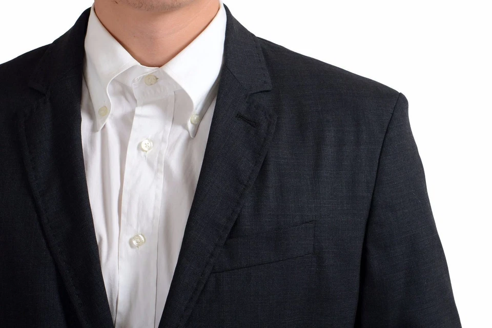 Blazer para hombre C'N'C National Collection 100 % lana gris un botón EE. UU. 42 IT 52 Foto 3 de 4