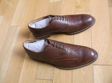 J SHOES MEN'S LACE-UP SPENCER SHOE, COLOR AMBRA, T8201, SIZE UK 11, EU 46