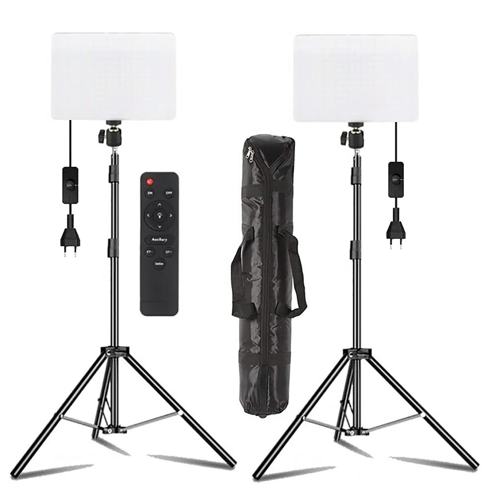 LED Panel Video Light Kit Studio Photography Video Recording For Streaming