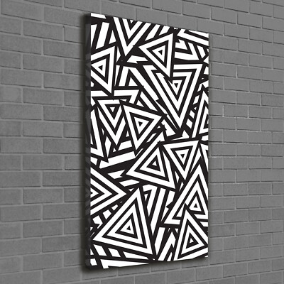 Leinwand-Bild Kunstdruck Hochformat 60x120 Bilder Dreiecke