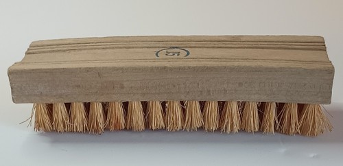 Vintage Small Scrub Brush Natural Tampico Bristles Fingernails Hands Shoes 1950s