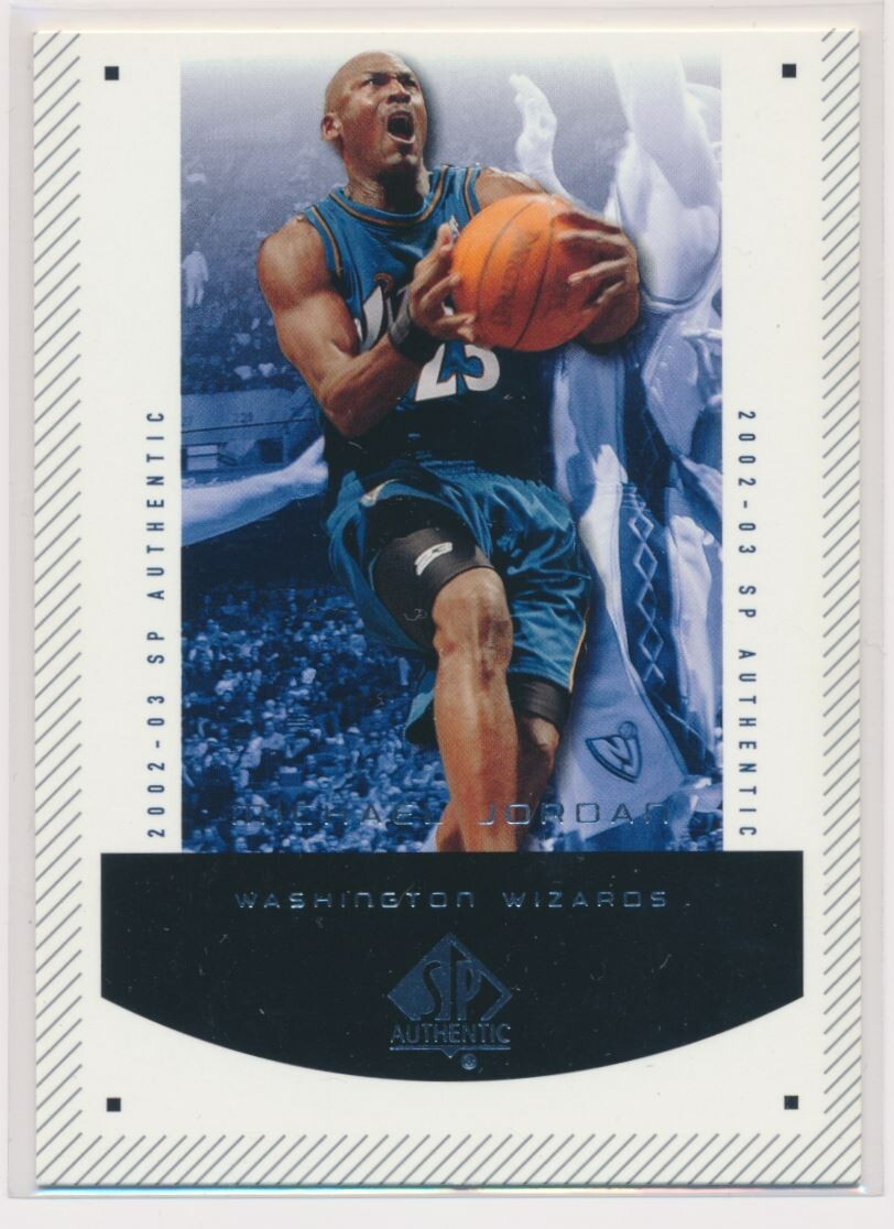2002-2003 SP Authentic #99 Michael Jordan Mint Washington Wizards NBA Basketball