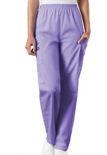 Orchid Cherokee Scrubs Workwear Natural Rise Pull On Cargo Pant 4200 ORCW