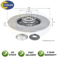Image of Brake Disc Rear Comline Fits Peugeot 207 307 2008 208 Citroen DS3 C3 C4 #1