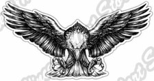 Bald Eagle Landing Patriotic Bird Car Car Bumper Vinyl Sticker Decal 6"X3"