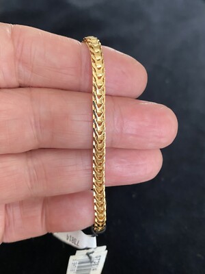 Vintage Monet vergoldet Schlangenkette Armband 90er Jahre - Neu mit Etikett