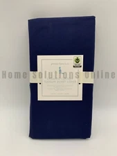 Pottery Barn Kids Organic Cotton Percale Toddler Duvet One Size Navy Blue #9996K