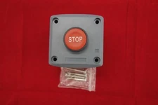 1PC Fits XAL-D114 22mm STOP Control Station Enclosure Flush RED Push 1N/C