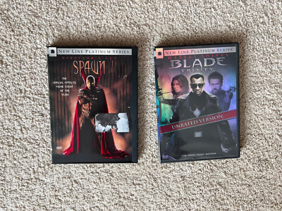 Lot of 2 Blade Trinity DVD Unrated Version 2004 Spawn Director's Cut Original!