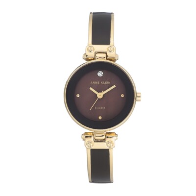 Anne Klein Damenarmbanduhr AK/1980BNGB Edelstahl Mit Diamantakzent