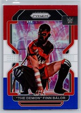 2022 Panini Prizm WWE #112 The Demon Finn Balor Red, White and Blue