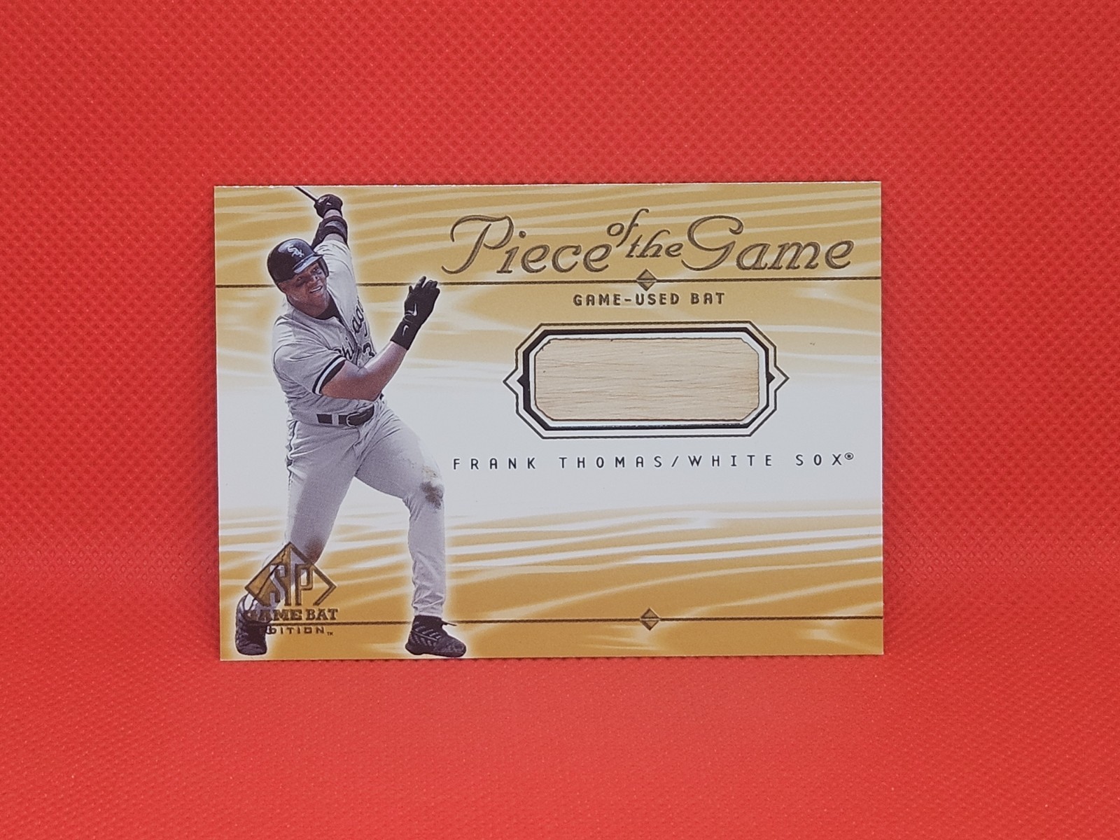 2001 SP Game Bat Frank Thomas Piece of the Used #FT White Sox