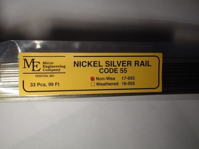 New Micro- Engineering 17-055 NON WEATHERED RAIL CODE 55 NS. 33 PCS