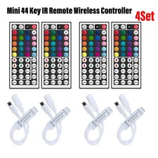 Mini 44 Key IR Remote Wireless Controller For 3528 5050 RGB LED Strip Light 4X
