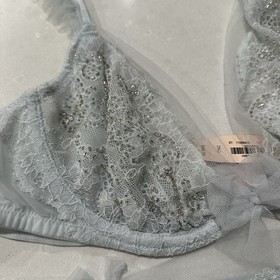 Victoria's Secret Dream Angels Crystal Beaded 36C Bra & L Thong Set