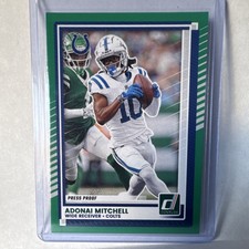 2025 Panini Donruss Press Proof Adonai Mitchell Indianapolis Colts Football #17