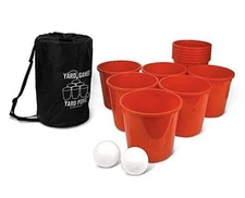 Giant Beer Pong Outdoor Yard Game Bucket Ball Set for Beach BBQ Picnic w/Bag