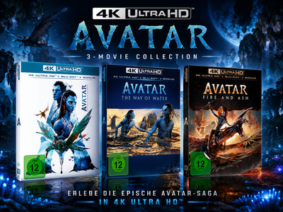 Avatar 1+2+3 Collection - 4K Ultra HD + Blu-ray im Bundle # UHD+BLU-RAY-NEU