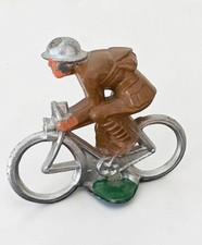 Vintage Barclay Manoil WWI Soldier Bicyle Courier Dispatch Rider