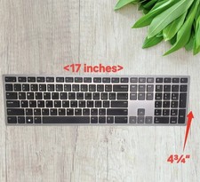 2 AAA Batteries Included Dell Multi-Device Wireless Keyboard KB7221WT