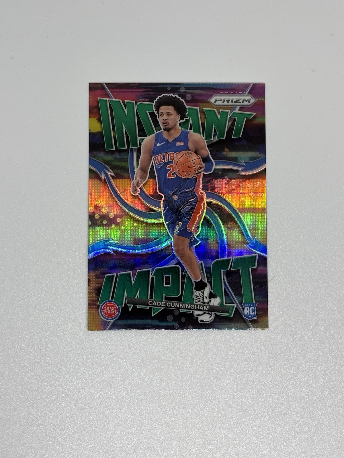 2021-22 Panini Prizm - Instant Impact Cade Cunningham #1 Green Prizm (RC)