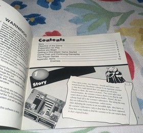 Shockman TurboGrafx-16 TG16 Video Game Cart Manual only no Game RARE See Pics