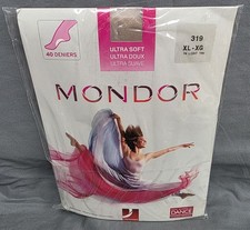 Mondor Ultra Soft 319 Light Tan Convertible Foot Dance Tights Adult XL Packaged