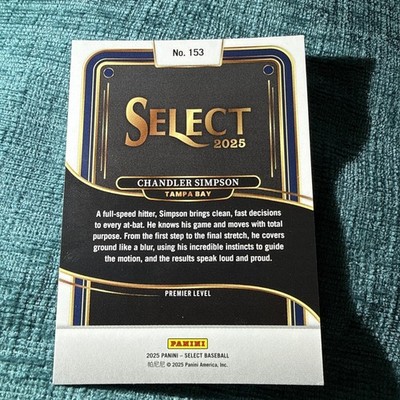 2025 Panini Select #153 - Chandler Simpson - Premier Level