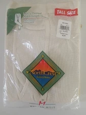 NEW!! Northcrest Men Thermal Ankle Length Natural Drawer Base Layer XL Tall