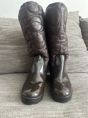 Coach Girls Insulated Rain Boots Size 7