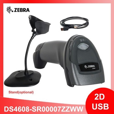 Zebra DS4608-SR Standard Range Area-imaging Handheld 2D Barcode Scanner USB Kit