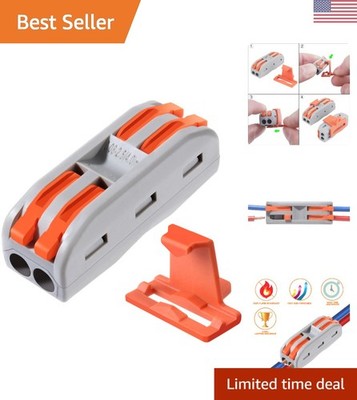 50pcs Lever Wire Nut Connectors - Compact, Safe Splices for 28-12 AWG Wires