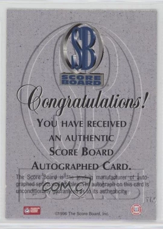 1996-97 Score Board Auto Basketball Auto Ray Allen Rookie Auto RC HOF - Image 2 of 2