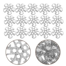 600 PCS Flower Bead Cap Charms Metal Loose Beads Caps for Crafting