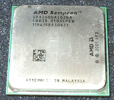 AMD SEMPRON 2600+  1.6 GHZ  PROCESSOR, SDA2600AIO2BA,  SOCKET 754, US SELLER